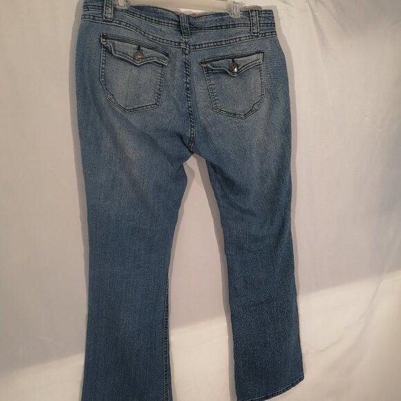 Dots Ladies Medium Wash Blue Jeans - Picture 2 of 6